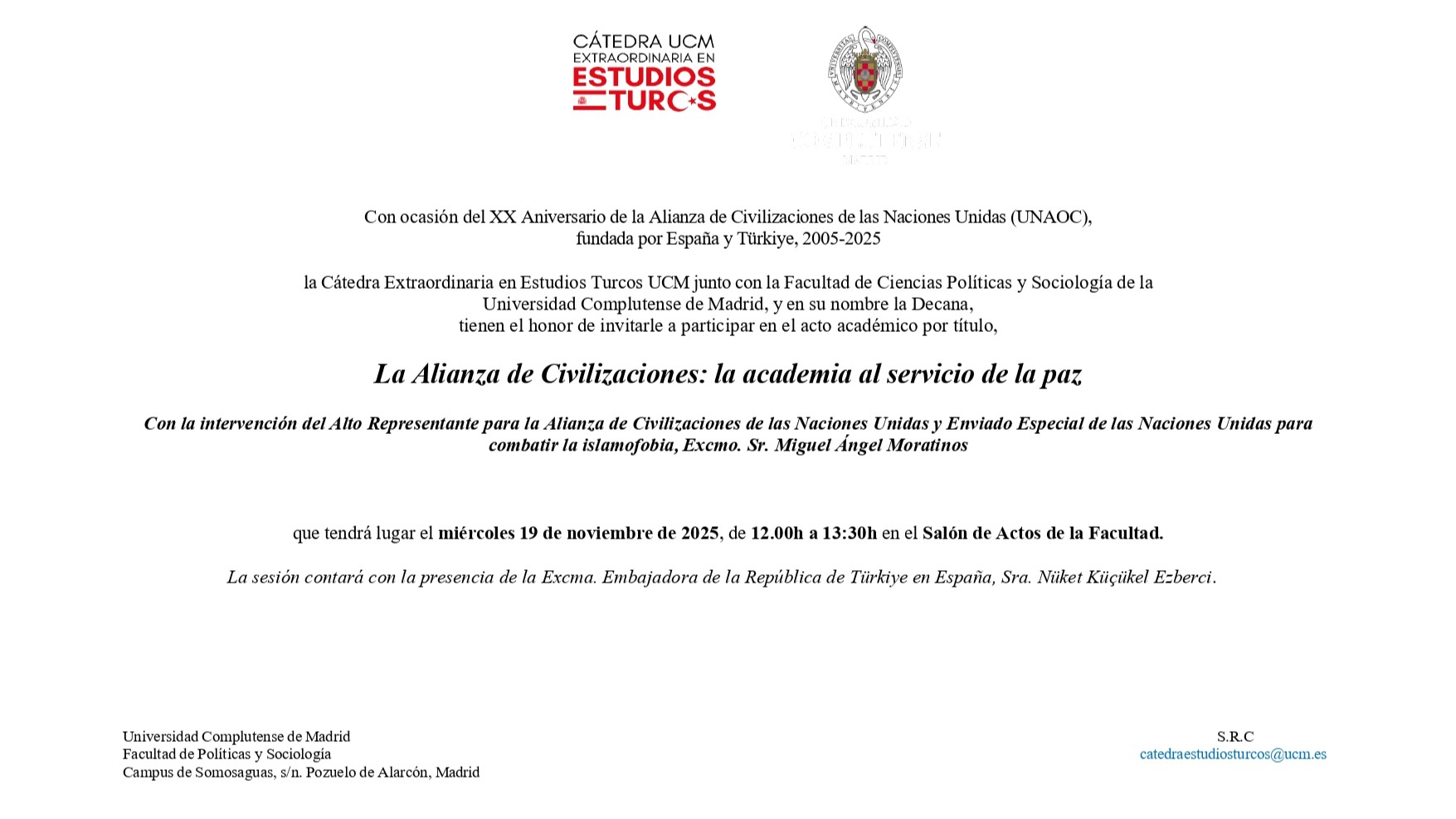 Acto conmemorativo del XX Aniversario de la Alianza de Civilizaciones de las Naciones Unidas - 1